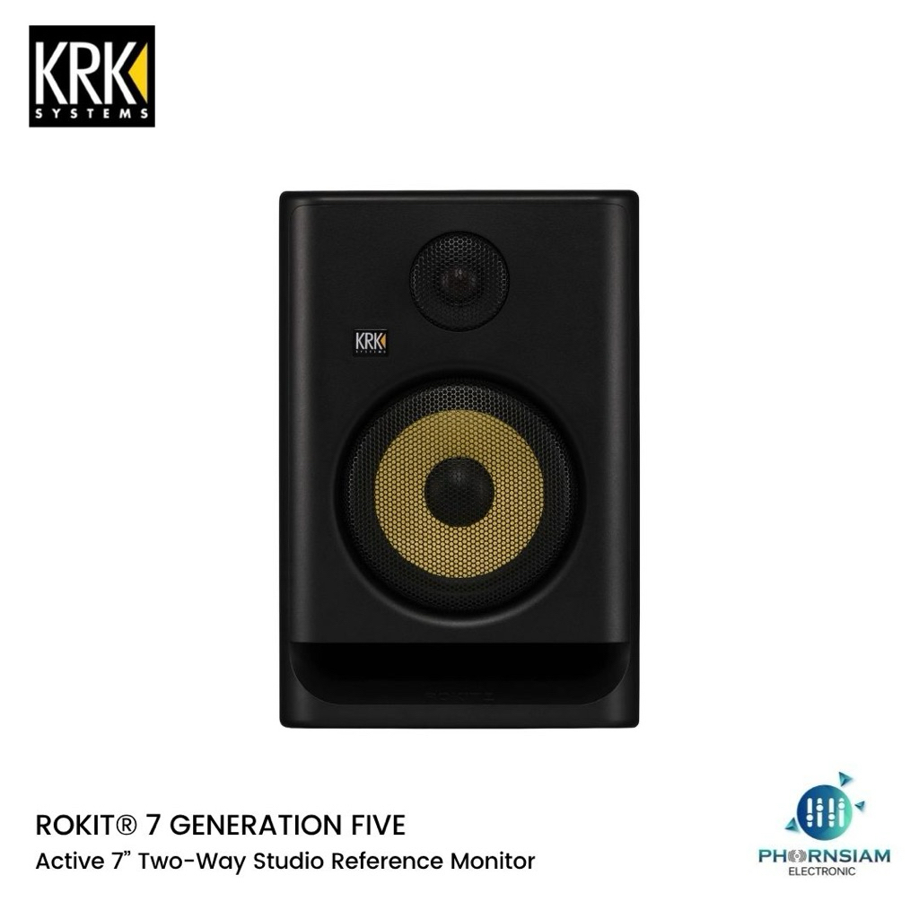 KRK ROKIT 7 G5 ตู้ลำโพงสตูดิโอมอนิเตอร์ ขนาด 7 นิ้ว 145 วัตต์ มีแอมป์ในตัว
