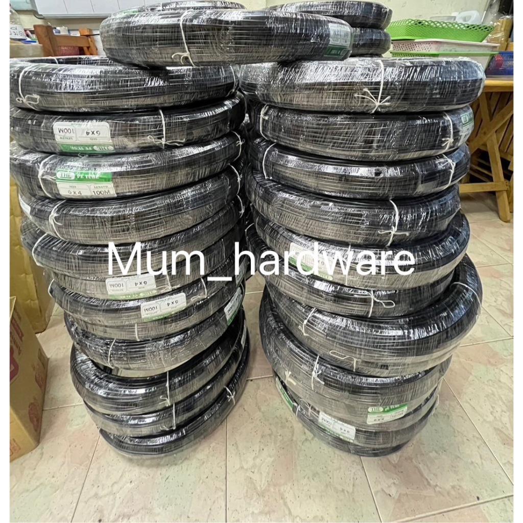 สายลม สายPE สายพ่นหมอก ( Polyethylene Tube ) มีหลายไซส์ และมีสีดำกับสีขาวให้เลือก ขายยกม้วน