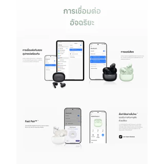 Xiaomi REDMI Buds 8 หูฟังบลูทูธ | หูฟังบลูทูธไร้สาย ระบบลดเสียงรบกวน AI แบบสามไมโครโฟน แบตเตอรี่ใช้งานได้นาน 44 ชั่วโมง