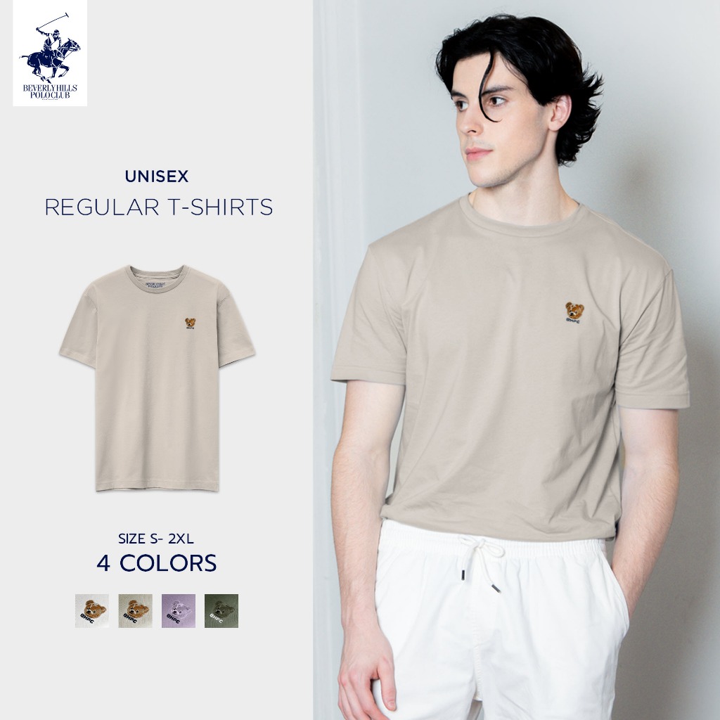 BEVERLY HILLS POLO CLUB เสื้อยืดคอกลมแขนสั้น รุ่น BNSG092 (โลโก้ปัก)
