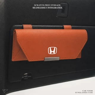 กล่องใส่แว่น ซองแว่น ในรถ CAR SUNGLASSES HOLDERS ซองหนัง สกรีน LOGO รุ่นรถได้ อุปกรณ์ภายในรถยนต์