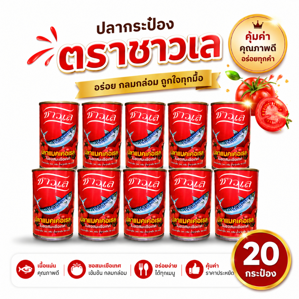 20 กระป๋อง - ปลากระป๋องตราชาวเล