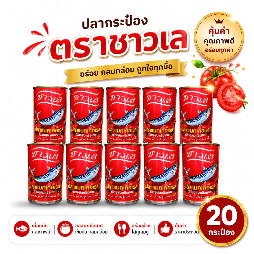 20 กระป๋อง - ปลากระป๋องตราชาวเล