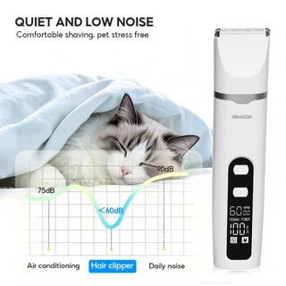 MeeGoo ปัตตาเลี่ยนตัดขนสัตว์เลี้ยง เครื่องตัดขนสัตว์เลี้ยง Trimmer Pet Hair Clipper 4-in-1
