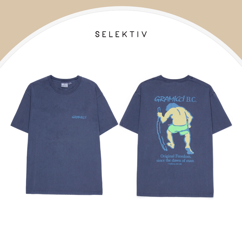 GRAMICCI B.C. TEE WHITE / NAVY