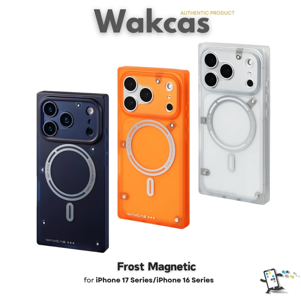 Wakcas Frost Magnetic เคสสำหรับ iPhone 17 series และ iPhone 16 series