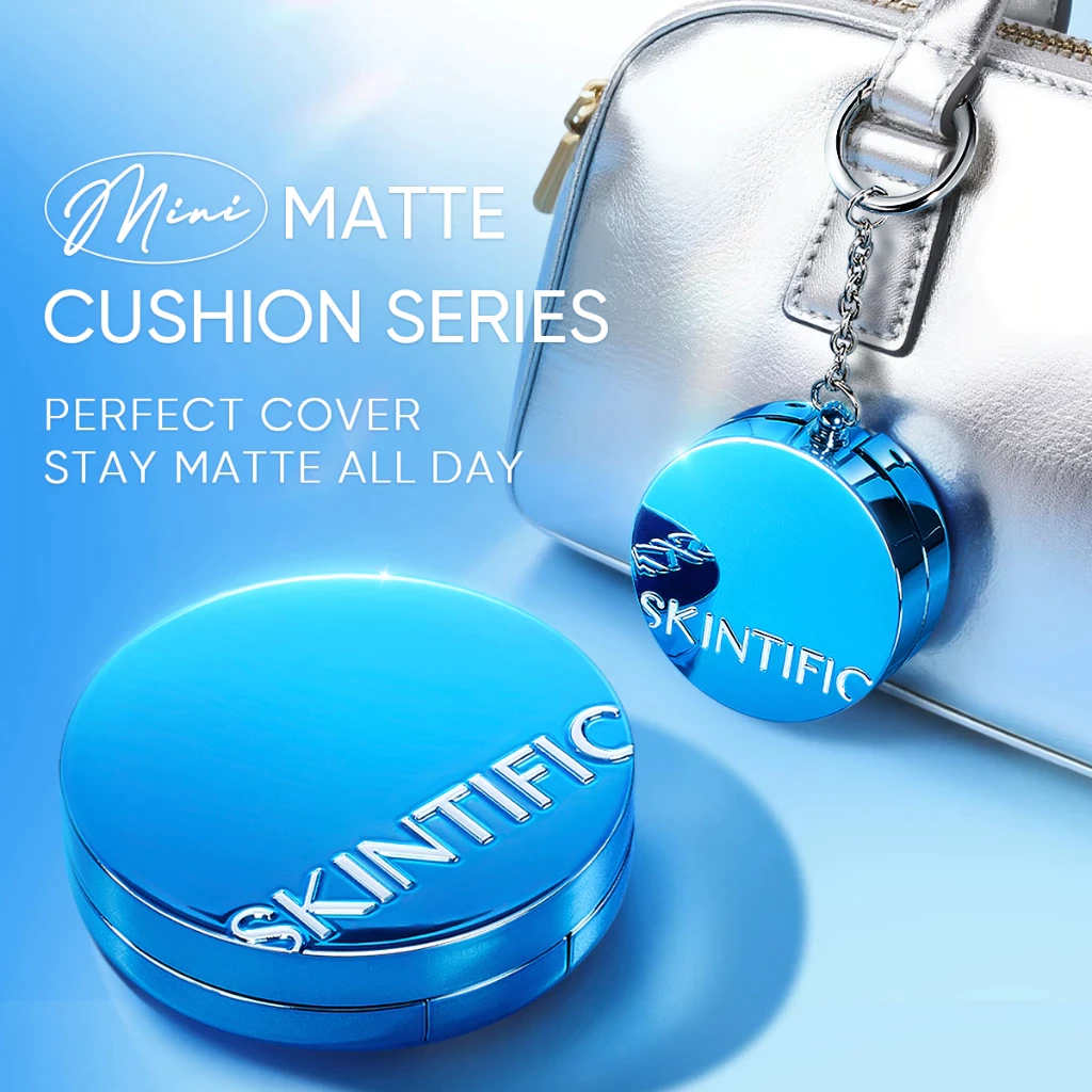 【ANNTONIA'S PICK】SKINTIFIC Perfect Stay Velvet Matte Cushion คูชชั่นตลับ สีฟ้า คุชชั่น ให้การปกปิด แมตต์ติ thumbnail 9