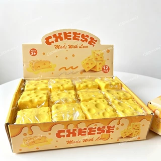 ของเล่นจำลอง ของเล่นสกุชชี่ ชีส กลิ่นหอม ของเล่นบีบได้ ของขวัญ สำหรับเด็ก