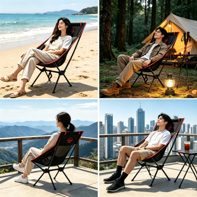 CampZone เก้าอี้สนามเดินป่าพับได้ 600D Oxford thumbnail 10