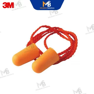3M 1110 รุ่นมีสาย Earplugs ปลั๊กอุดหูลดเสียง โฟมอุดหู เบา นิ่มไม่เจ็บหู ลดเสียงได้ดี