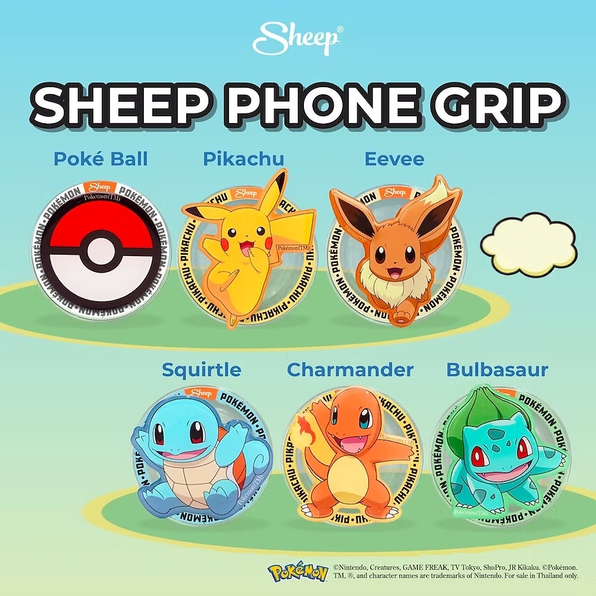 พร้อมส่ง Sheep Phone Grip - Pokemon Collection กิ้ฟต็อกโปเกม่อน Griptokโปเกม่อน GriptokPokemon