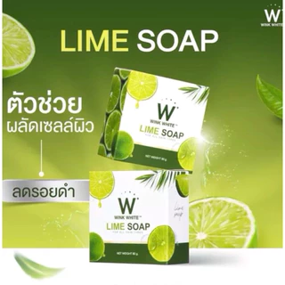 (10ก้อน)สบู่มะนาว วิ้งไวท์#WINKWHITE ขนาด80กรัม