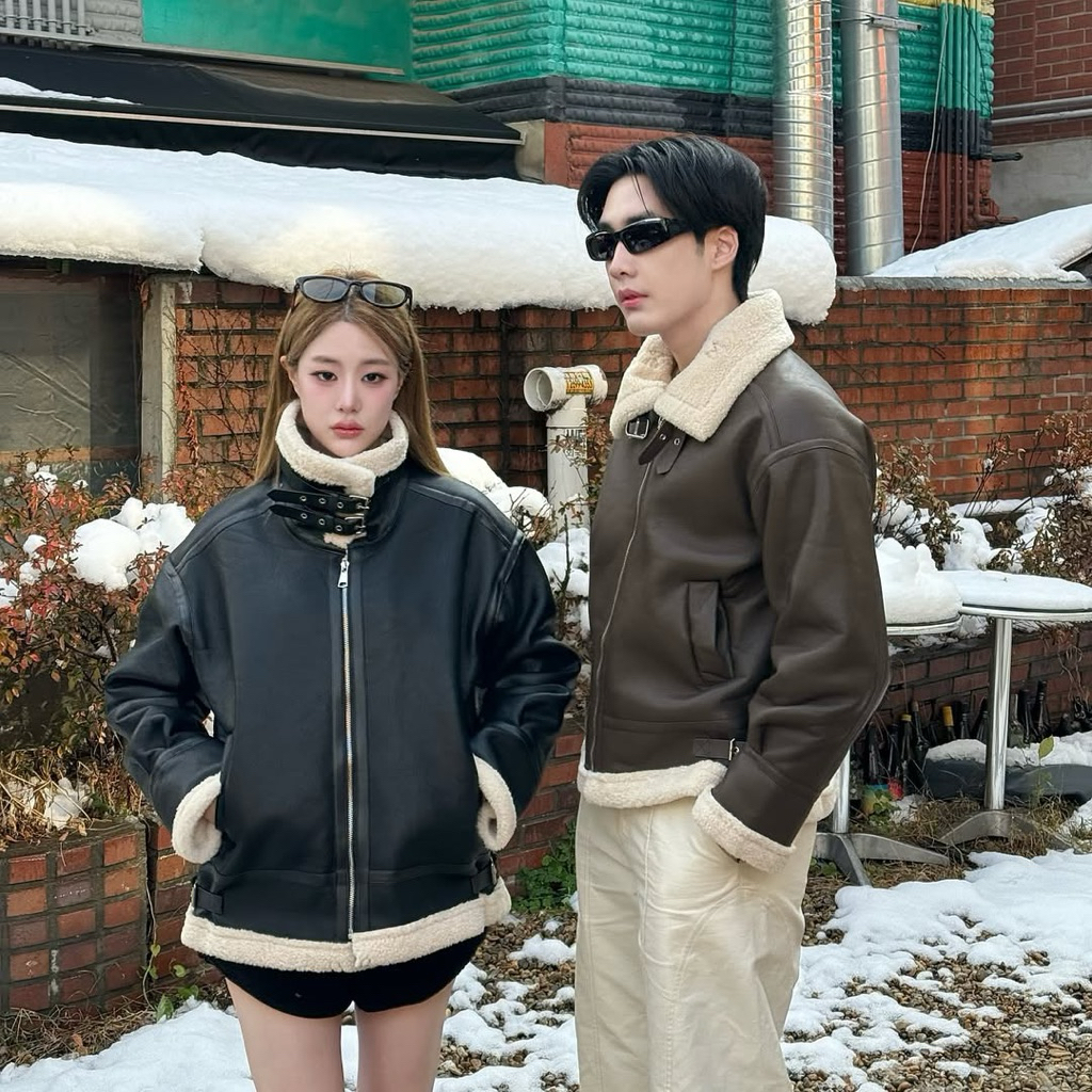 LEATHER JACKET ( พร้อมส่ง )
