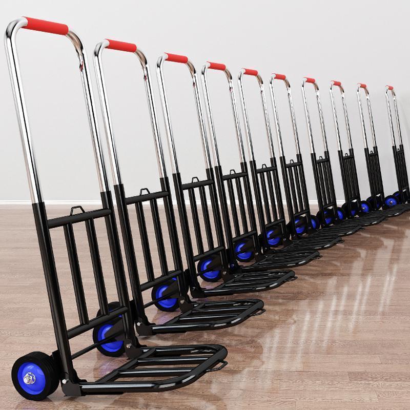 รถเข็น 2ล้อ/3ล้อ รถเข็นพับได้ รถเข็นอเนกประสงค์ ยืดได้ ล้อ  PU/ล้อยาง พกพาสะดวก trolley