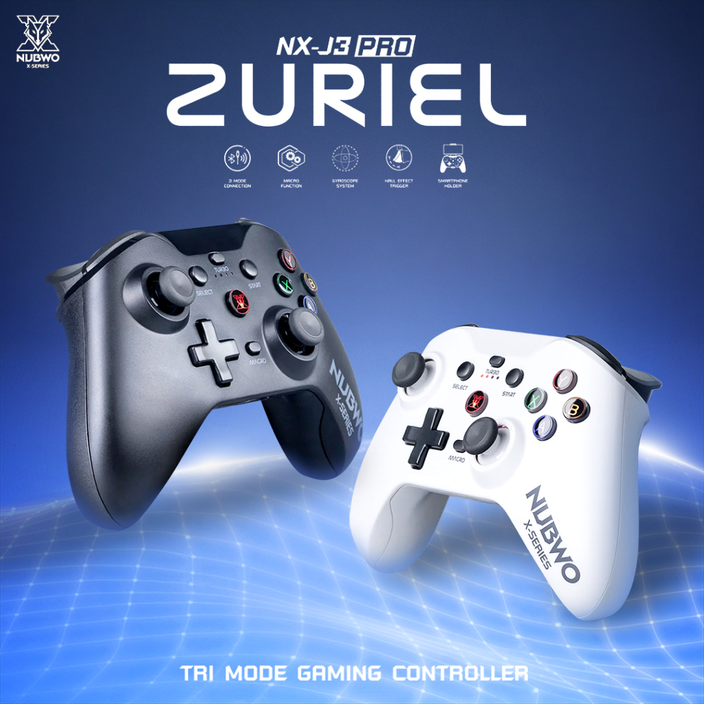 [สินค้ารับประกัน 1 ปี] NUBWO Joypad NX-J3 Pro Zuriel Tri Mode Gaming Controller
