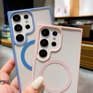 แม่เหล็กอะคริลิกใสเคสโทรศัพท์ Phone Case Samsung S26 S25 S24 FE S23 S22 Ultra + A57 A56 A55 A54 A37 A36 A35 A17 A16 A15