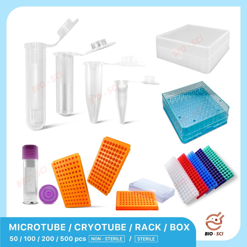 หลอดพลาสติกฆ่าเชื้อ /ไม่ฆ่าเชื้อ ,กล่องเก็บ Microtube, Cryotube⚠️รบกวนอ่านก่อนสั่งสินค้า ⚠️
