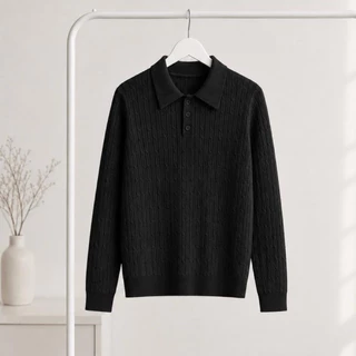 LITTLEMOM เสื้อโปโลแขนยาวถักเกลียว รุ่น ROSE