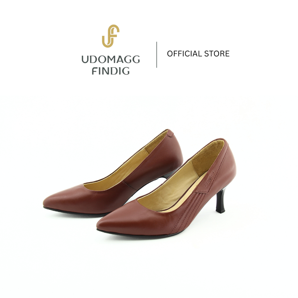 Udomagg&Findig อุดมเอก ฟินดิจ รองเท้าผู้หญิงใส่ทำงานหนังแท้คัทชูส์ รุ่น LH667