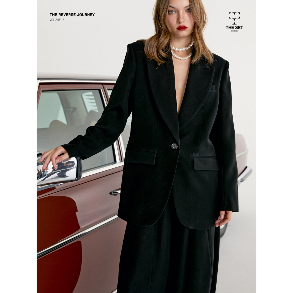 The SRT (TBZ324) X17 Blazer เสื้อเบลเซอร์ เสริมไหล่ เข้ารูป — صورة 6
