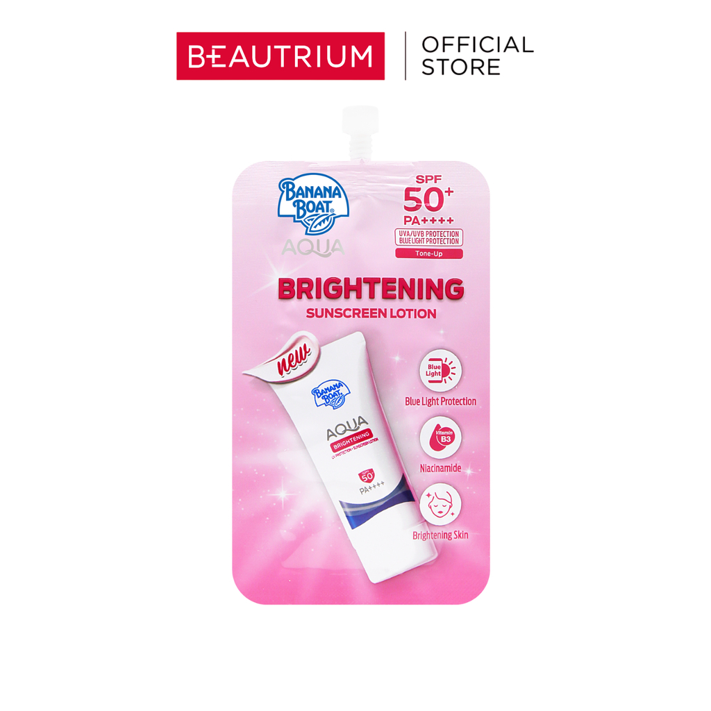 BANANA BOAT Aqua Brightening UV Protection Sunscreen Lotion SPF50+PA++++ (ซอง) กันแดด 7ml