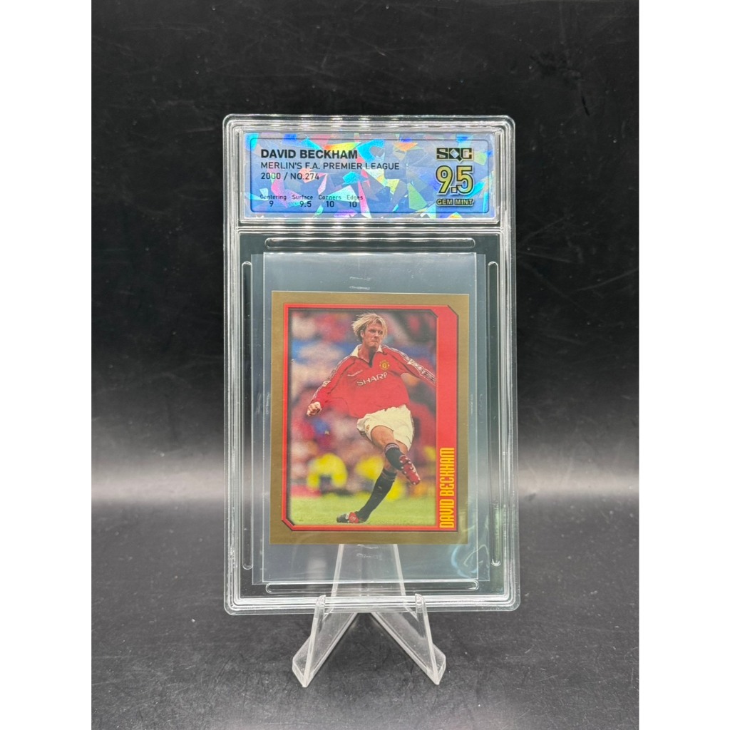 David Beckham - 2000 Merlin's F.A. Premier League - #274 (McDonald's Exclusive) - SQC 9.5 Gem Mint
