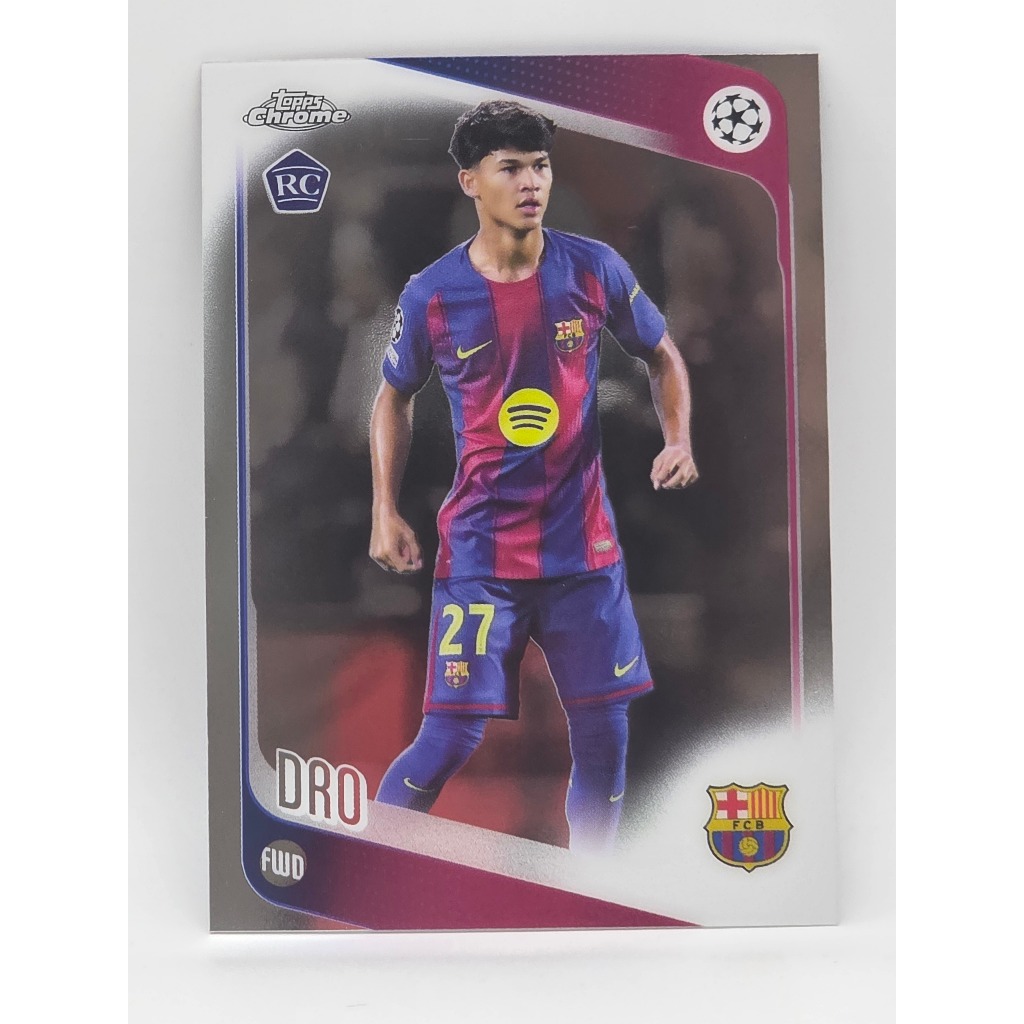 [RC] DRO การ์ดฟุตบอล (topps Chrome) ของแท้100% ภาพถ่ายจากสินค้าจริง
