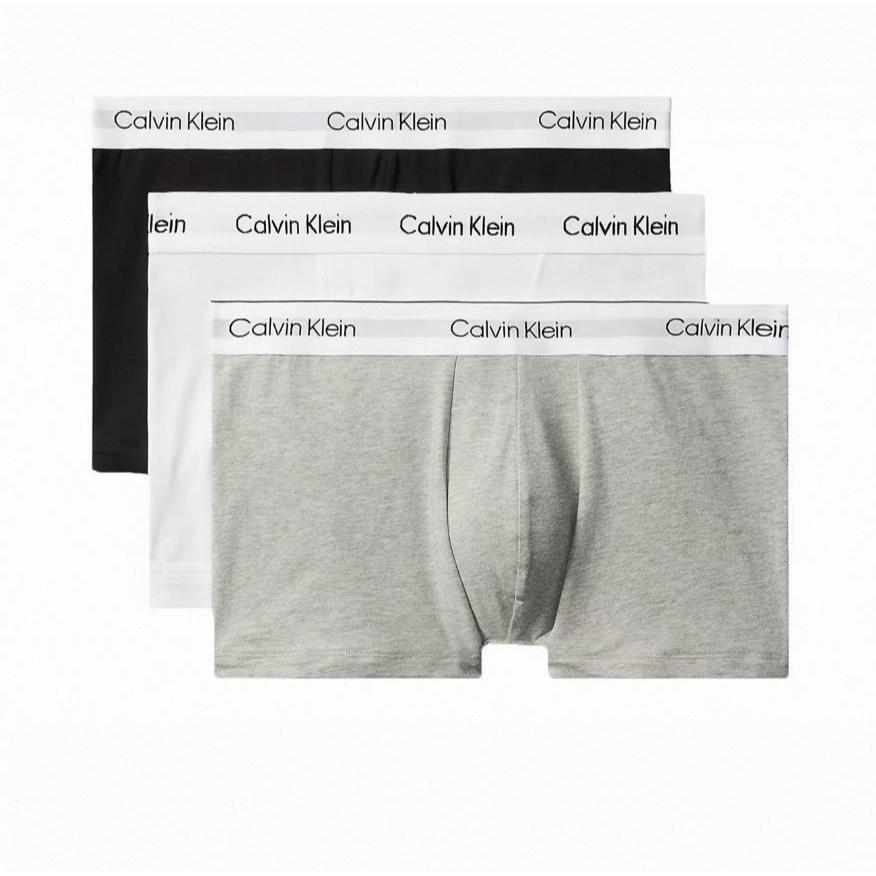 Calvin Klein กางเกงในผู้ชาย แพ็ค CK Icon Cotton Stretch Trunks 3 Pack เนื้อผ้าฝ้ายใส่สบาย ของแท้100%