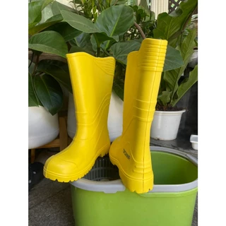 รองเท้าบู้ท EVA 13" กันนำ้ ลุยฝนยี่ห้อ Disana ทำในไทยสีเหลืองหนาทนกันลื่นซักความสะอาดได้ดีมาก