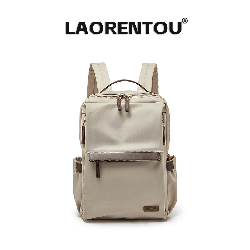 LAORENTOU กระเป๋าเป้ผู้หญิงใช้ทำงาน ความจุใหญ่ หลายช่องใส่ของ เหมาะใช้เดินทางทุกวัน