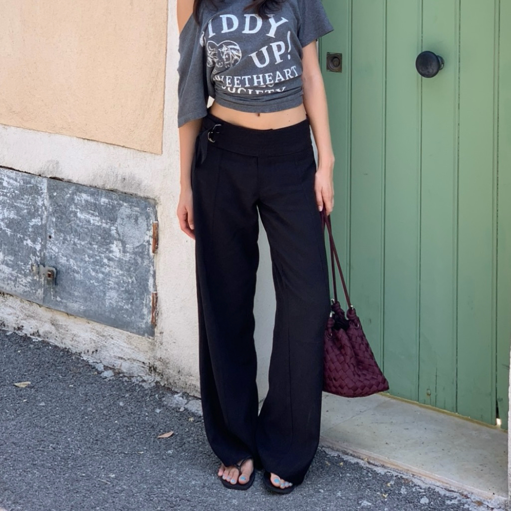 something Waist edge pants