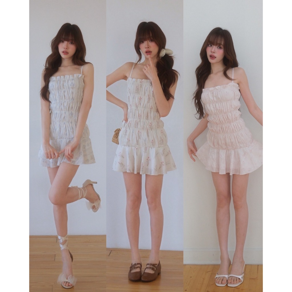 Sister.rrr : VIOLA DRESS เดรสสายเดี่ยวลูกคุณหนู