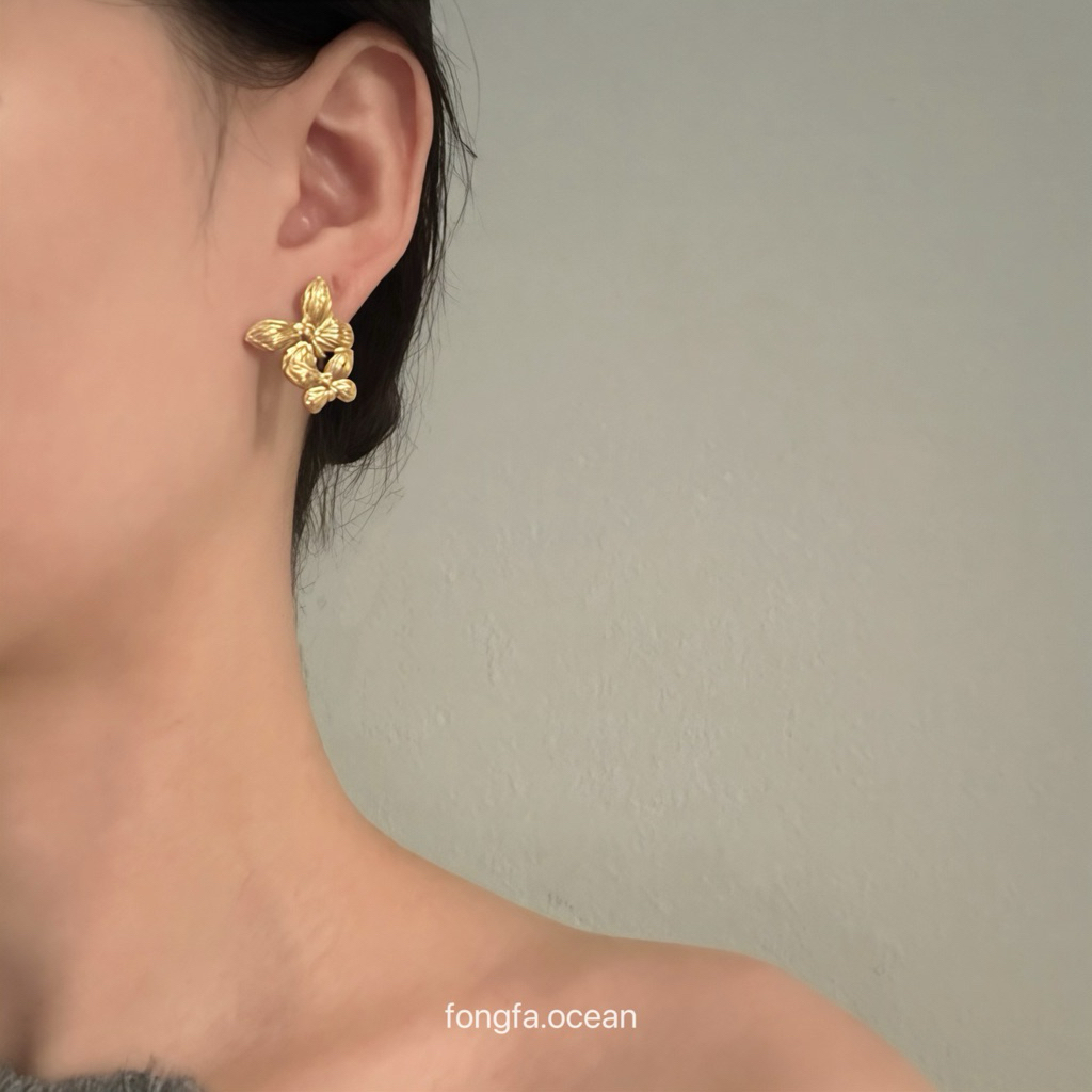 Fongfa.ocean_Butterfly erring ต่างหูผีเสื้อ 🦋🌼✨