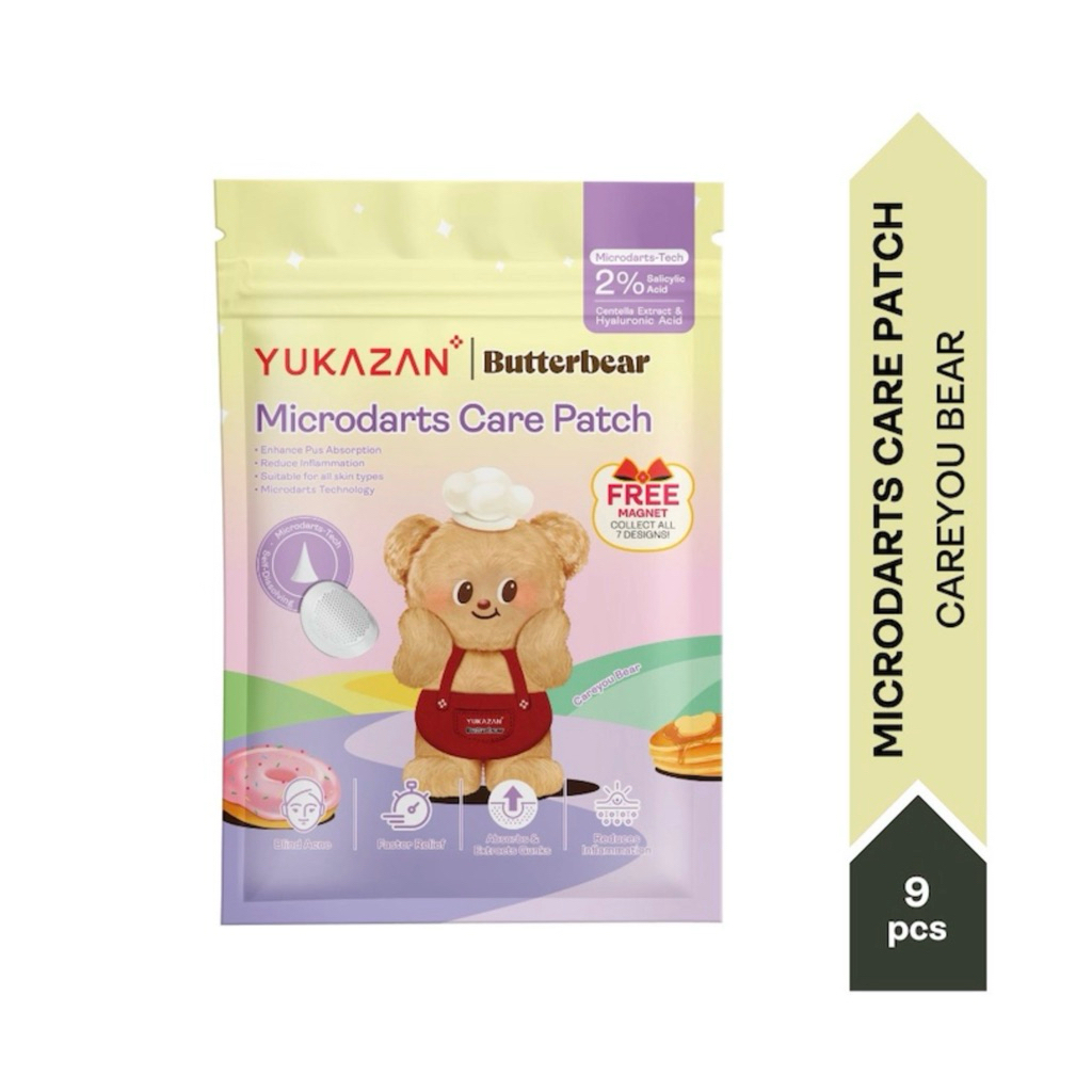 【Yukazan X Butterbear】 Hydrocolloid Acne Healing Patch 30'S Pimple Patch