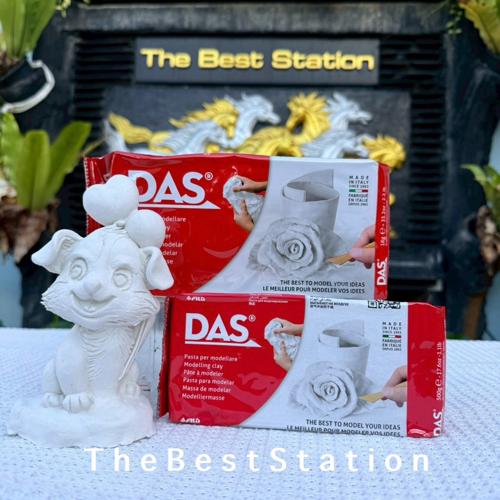BestBuyStationery DAs ดินปั้นดาสของแท้ แพ็คเกจตามภาพ สีไม้ ดินปั้นธรรมชาติ 350g 500g (ไม่อนุญาตให้นำภาพสินค้าไปใช้)
