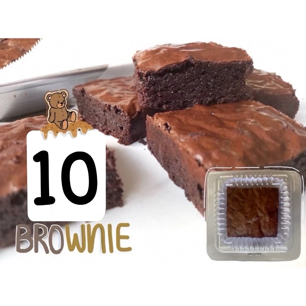 บราวนี่ หน้าฟิล์ม 9 บาท ดาร์กช็อคโกแลต เนยสด (มีขายส่งขั้นต่ำ 10 ชิ้น) dark chocolate