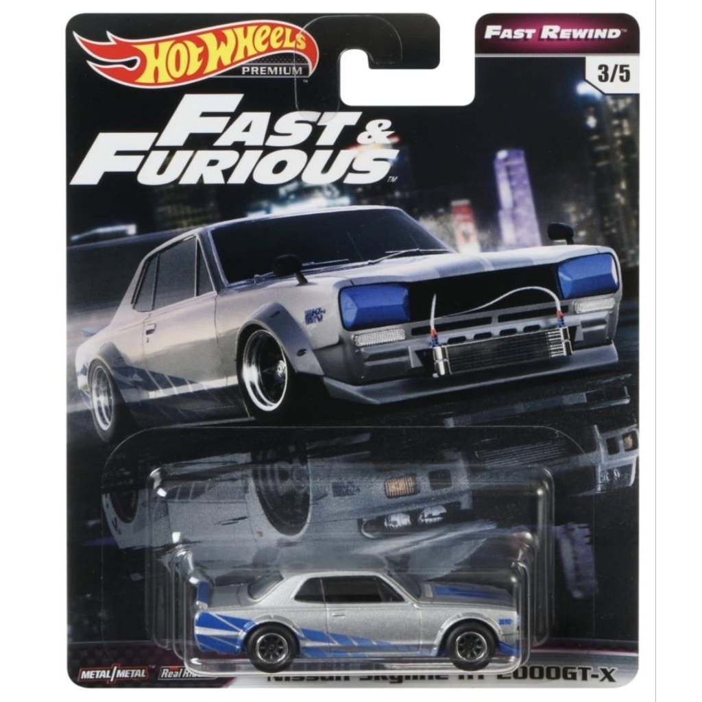 Hot Wheels ฮอตวีล nissan skyline 2000gt/ แพคยับมุม/รถสวย 1:64