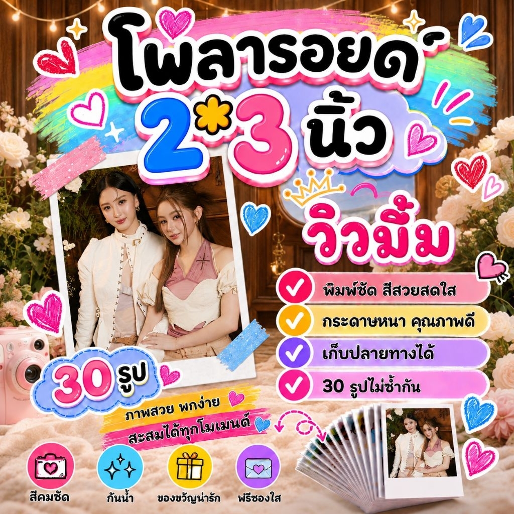 วิวมิ้ม #ViewMim โพลารอยด์​ 30​ รูป​ #USTheSeries #GirlRulesSeries