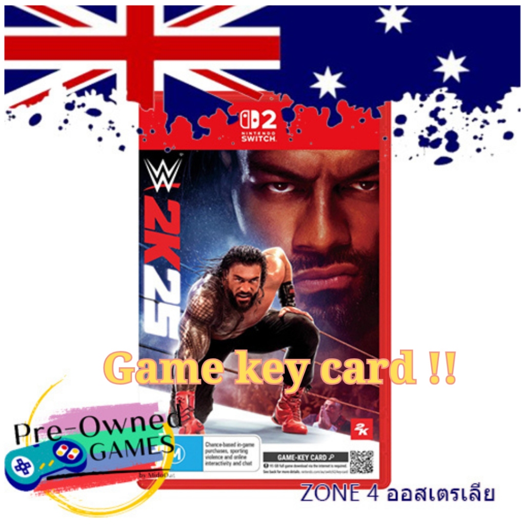 !!พร้อมส่ง!! [game key card] มือ2 WWE2K25 [Nintendo Switch2]