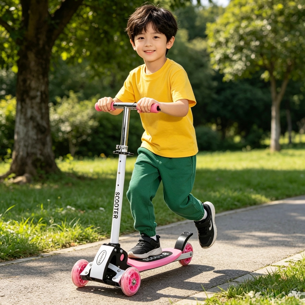 🔥🔥🔥สกูตเตอร์ เหล็ก 3ล้อและ4ล้อ scooter ของเล่นเด็ก สกู๊ตเตอร์รับน้ำหนักได้40กก