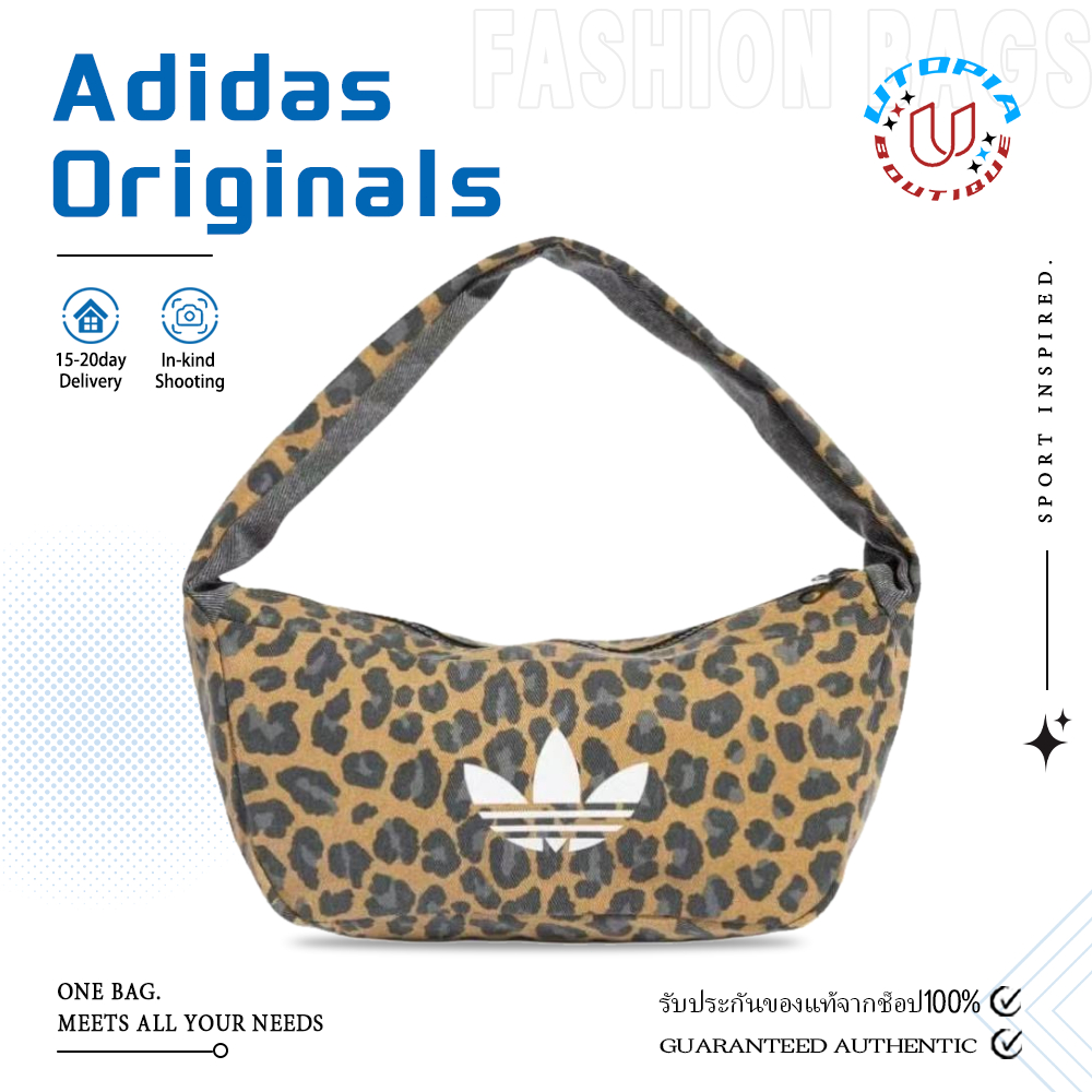 ✨รับหิ้วของจากเกาหลี👜【ของแท้ 100%】 ADIDAS ORIGINALS BAG 🌟 กระเป๋าสะพายข้าง Brown/Black