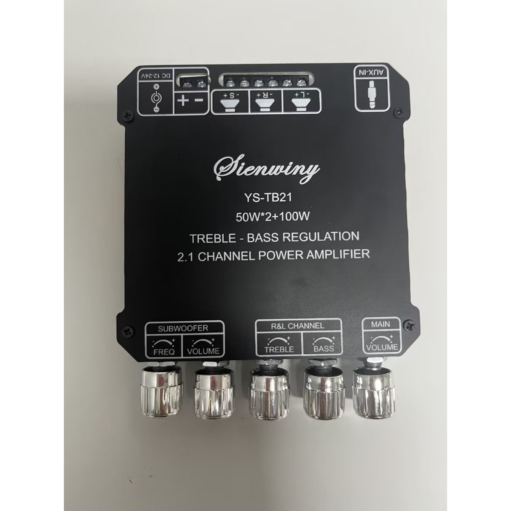 SINWINY YS-TB21 TPA3116D2 ชิปขนาดใหญ่บลูทูธนำเข้าชิปซับวูฟเฟอร์เครื่องขยายเสียงบลูทูธ 5.0 50WX2 + 100Wระบบ 2.1ch