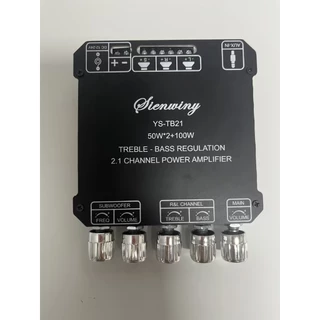 SINWINY YS-TB21 TPA3116D2 ชิปขนาดใหญ่บลูทูธนำเข้าชิปซับวูฟเฟอร์เครื่องขยายเสียงบลูทูธ 5.0 50WX2 + 100Wระบบ 2.1ch