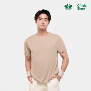 ห่านคู่ Active Dry Performance T-Shirt เสื้อยืดคอกลม สีน้ำตาลอ่อน