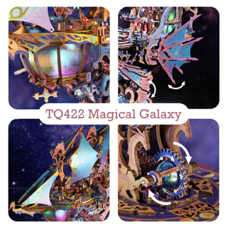 Tonecheer โทนเชียร์ ตัวต่อไม้สามมิติ แมจิเคิล กาแล็กซี diy transmission model TQ422 Magical Galaxy