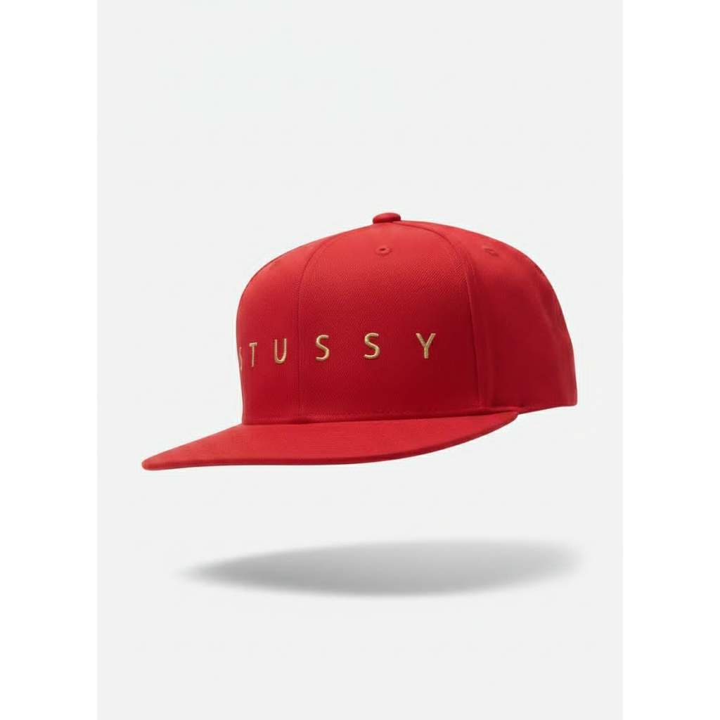 Stussy Spreadout Snapback Cap Red