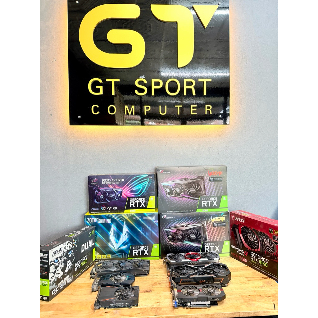 การ์ดจอ RTX 4060 8GB/ RTX 3080Ti / RTX 3080 10GB/ GTX 1080Ti / GTX 1060 3GB / GTX 1060 6GB / GTX 105