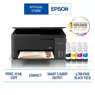 Epson EcoTank L3310 All-in-One Ink Tank Printer | Print Scan Copy | Low Cost Printing | 5760 dpi | Compact