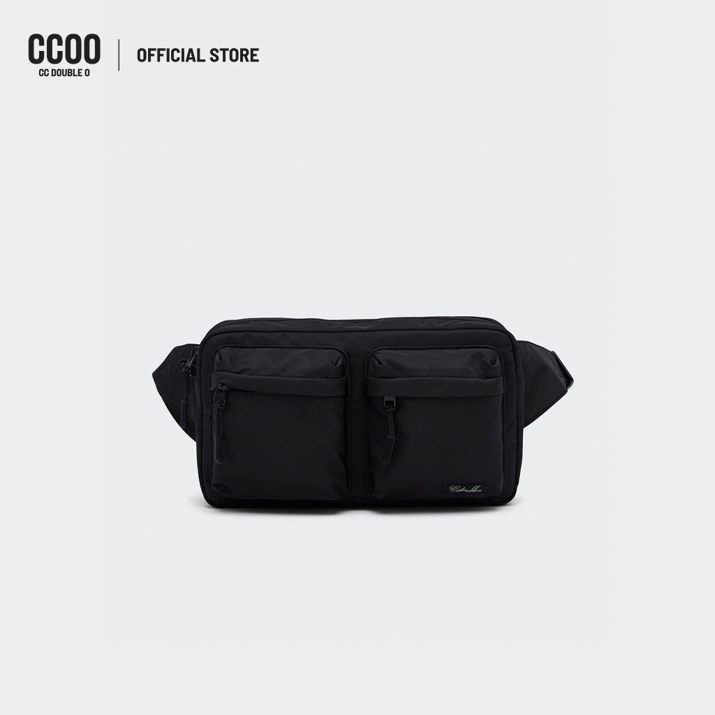 CC DOUBLE O UTILITY DOUBLE POCKET BELT BAG ผู้ชาย กระเป๋าคาดเอว สไตล์ยูทิลิตี้ รุ่น O26WBMA003 (AW26 #P1)