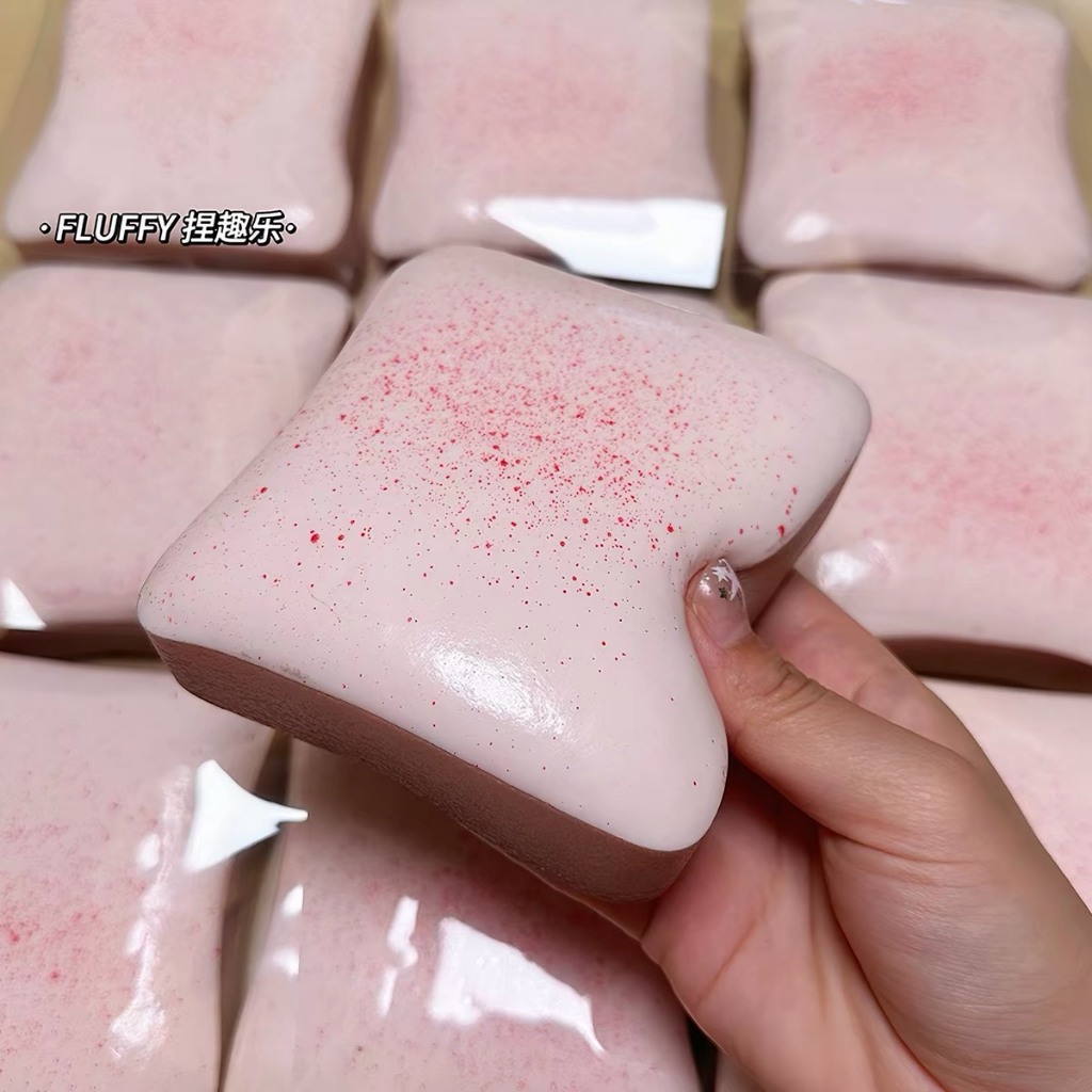 พร้อมส่ง!จากไทย⭐️ สกุชชี่ ขนมปัง บีบนุ่ม สกุชชี่ก้อน นุ่มเด้งบีบสโลว์ ของเล่นบีบคลายเครียด คืนตัวช้า บีบคลายความกังวล